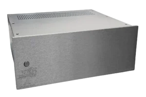 Starkrimson HT Ultra amplifier front view Orchard Audio logo power button